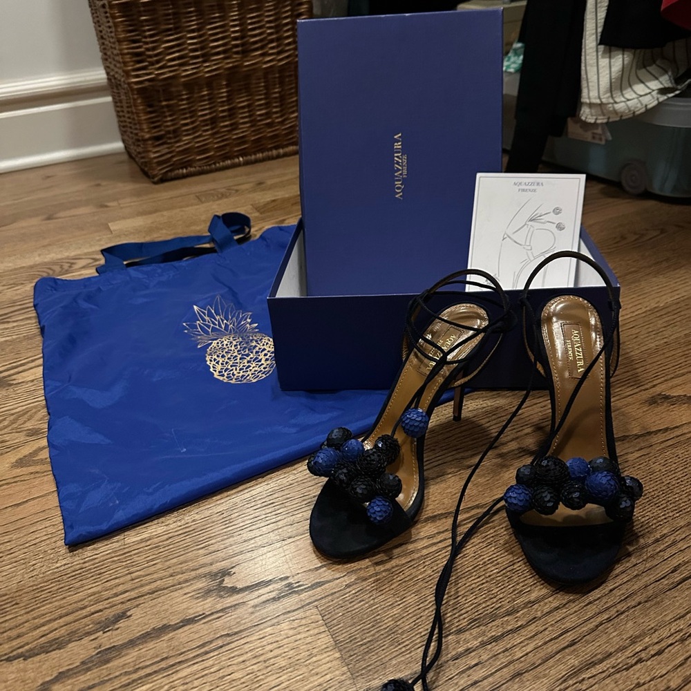 Aquazzura Disco Thing Suede Heels